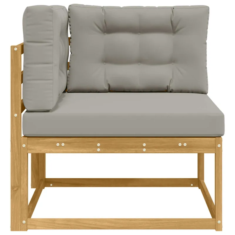 Lauko kampinė sofa Poliesteris Balta