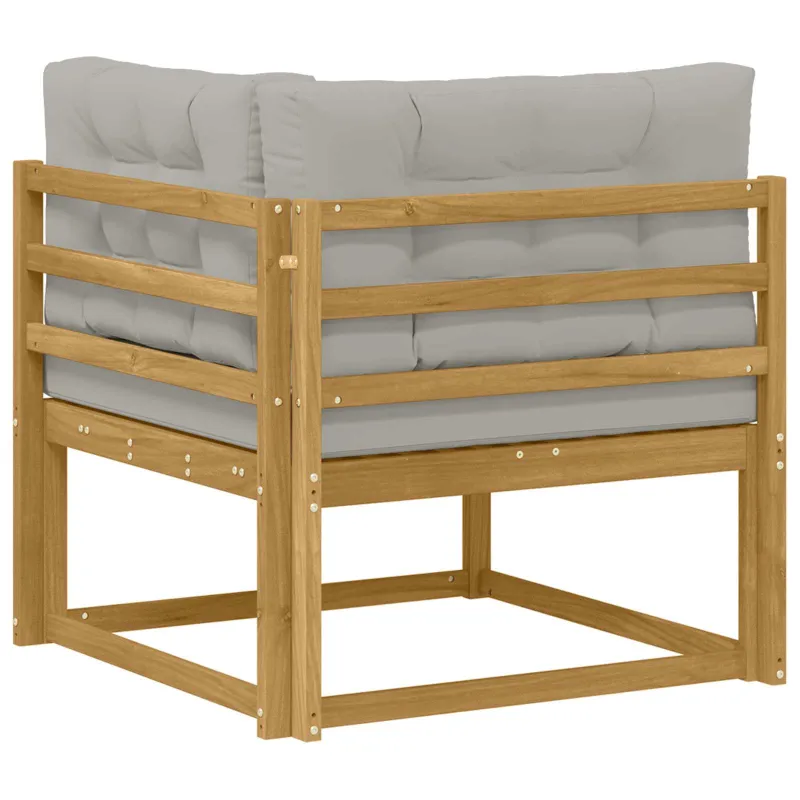 Lauko kampinė sofa Poliesteris Balta