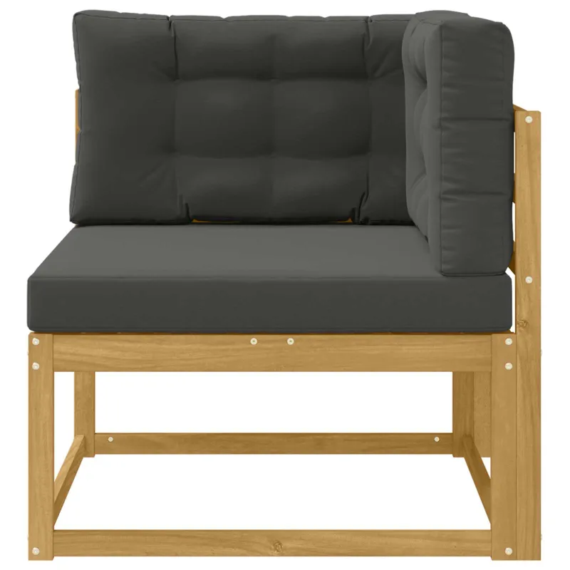 Lauko kampinė sofa Poliesteris Balta