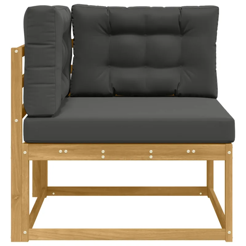 Lauko kampinė sofa Poliesteris Balta