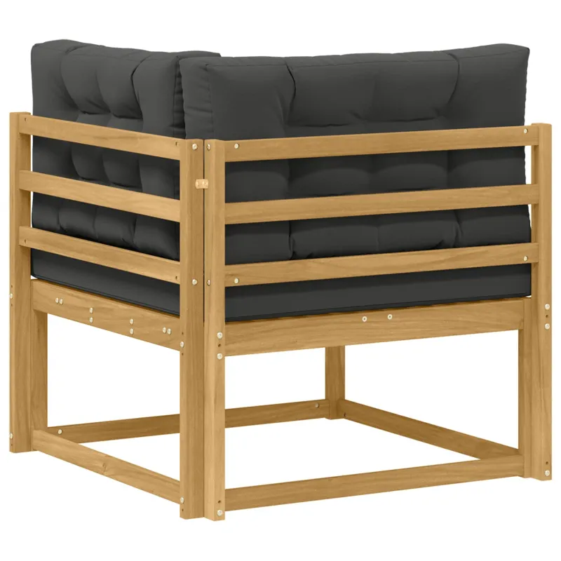 Lauko kampinė sofa Poliesteris Balta