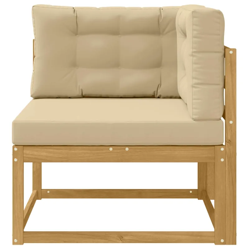 Lauko kampinė sofa Poliesteris Balta