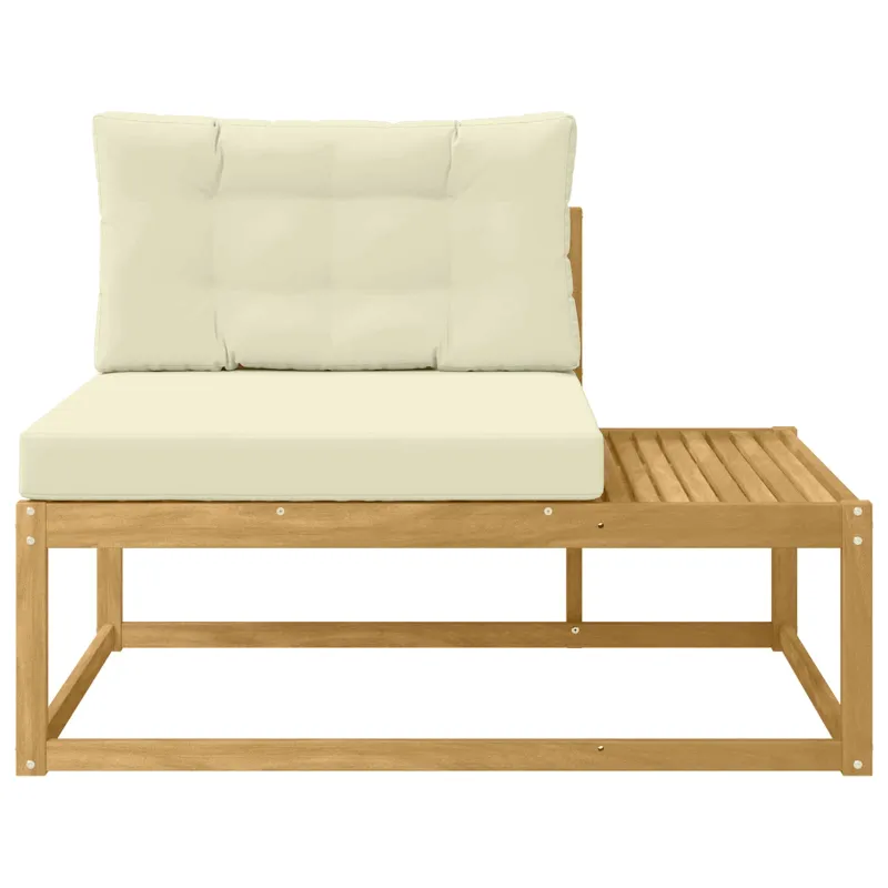 Lauko galinė sofa su pagalve Balta 115 x 83 x 73 cm Poliesteris