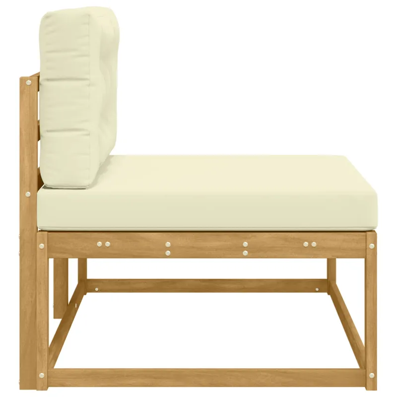 Lauko galinė sofa su pagalve Balta 115 x 83 x 73 cm Poliesteris