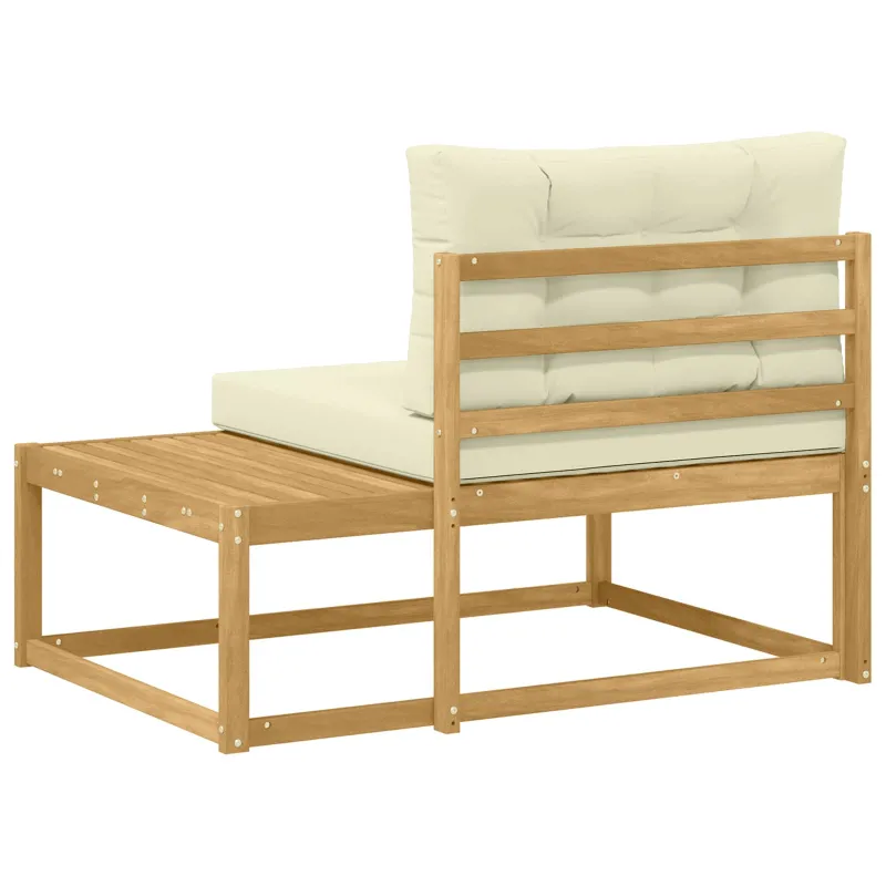 Lauko galinė sofa su pagalve Balta 115 x 83 x 73 cm Poliesteris