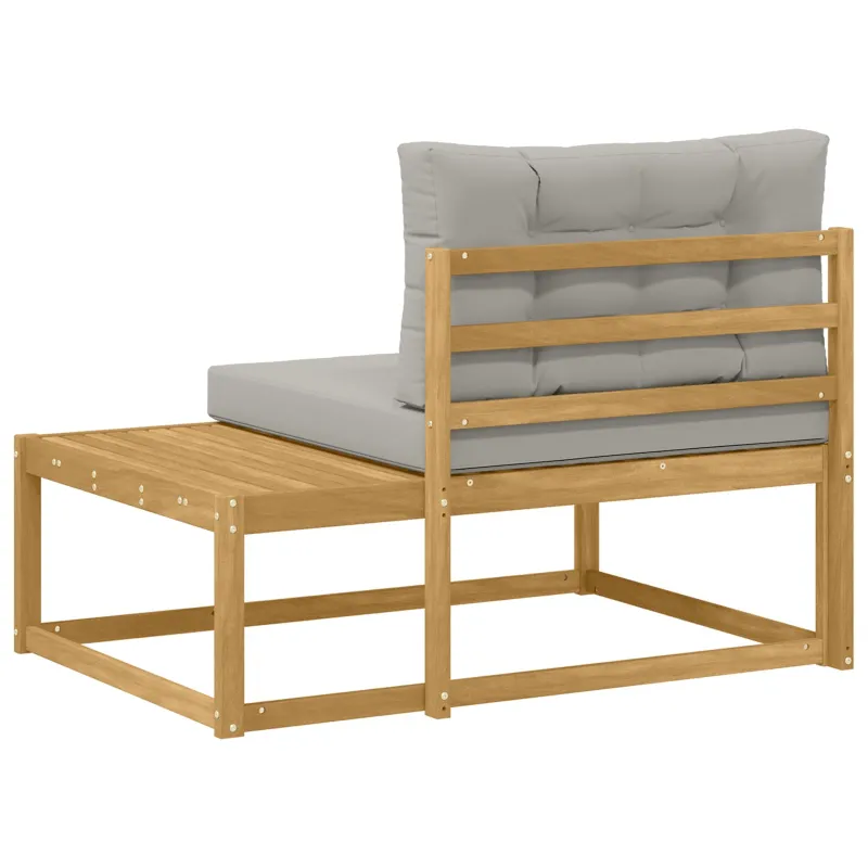 Lauko galinė sofa su pagalve Balta 115 x 83 x 73 cm Poliesteris
