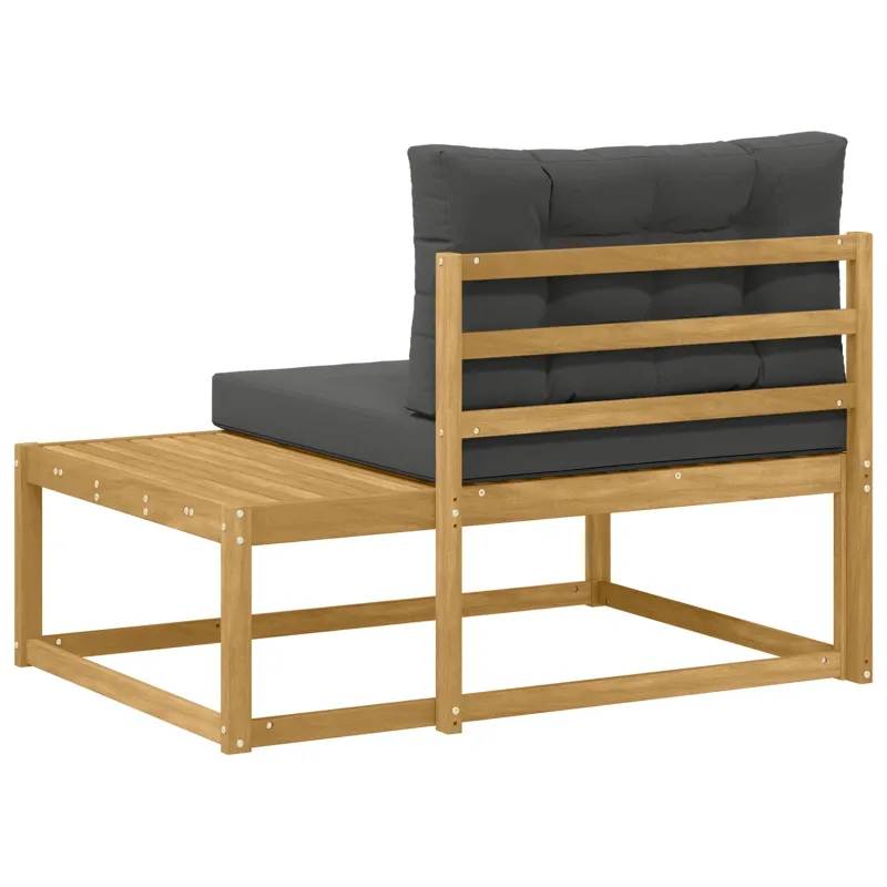 Lauko galinė sofa su pagalve Balta 115 x 83 x 73 cm Poliesteris