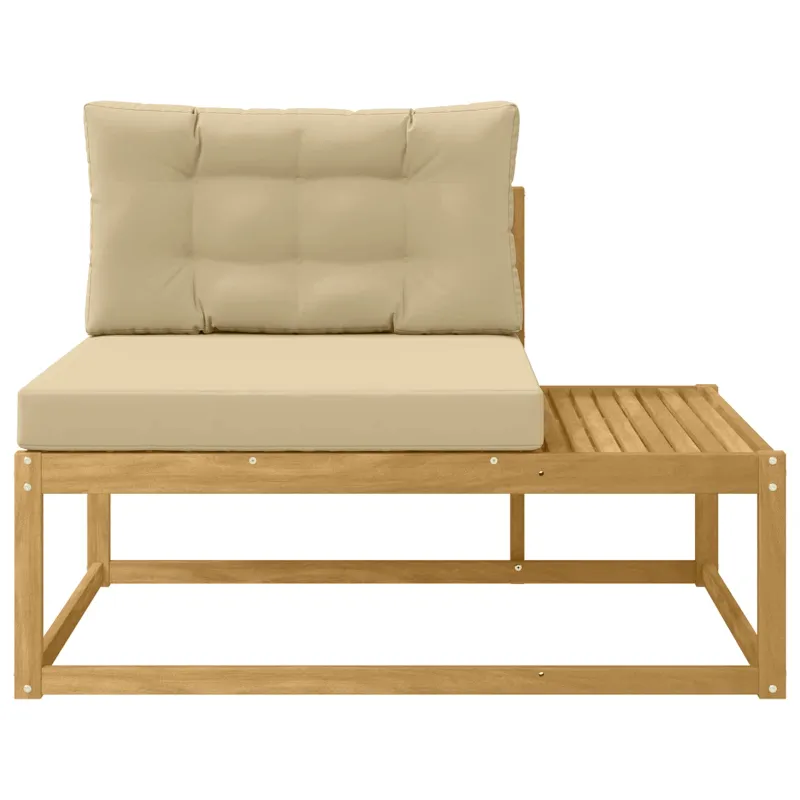 Lauko galinė sofa su pagalve Balta 115 x 83 x 73 cm Poliesteris