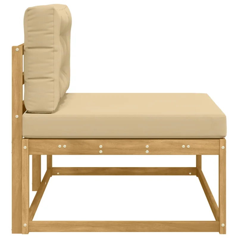 Lauko galinė sofa su pagalve Balta 115 x 83 x 73 cm Poliesteris