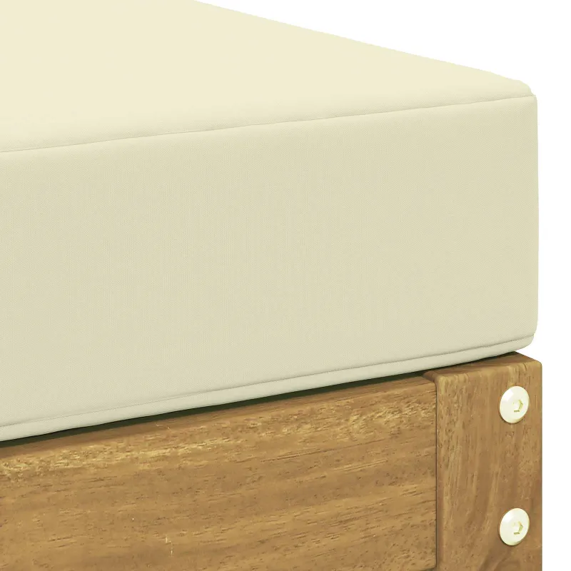 Lauko pakojis Kietos akacijos mediena Balta