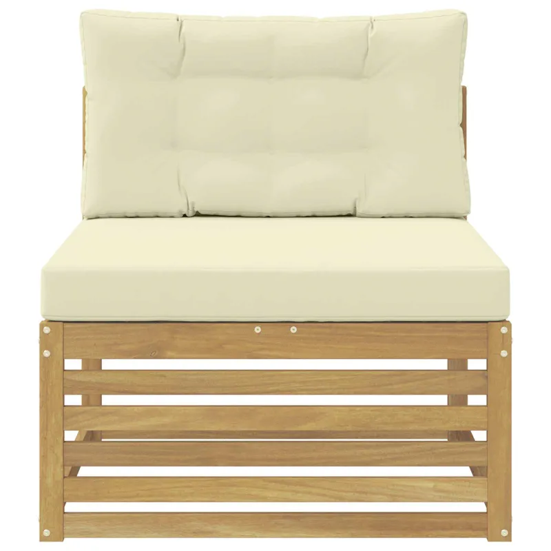 Lauko Vidurinis Sofa Kietos akacijos mediena Balta