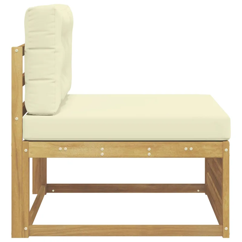 Lauko Vidurinis Sofa Kietos akacijos mediena Balta