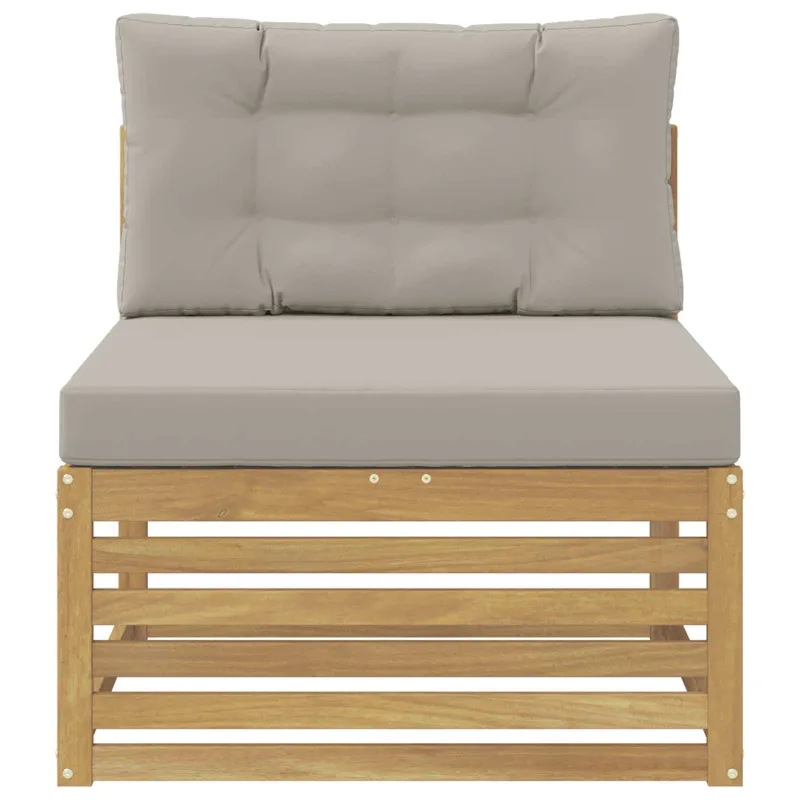 Lauko Vidurinis Sofa Kietos akacijos mediena Balta