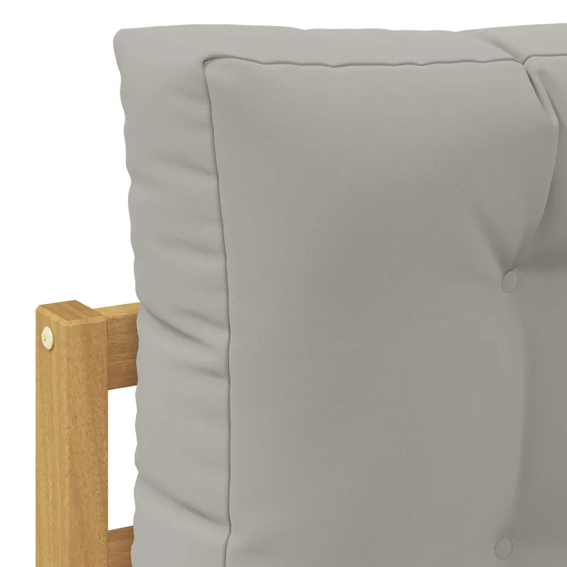 Lauko Vidurinis Sofa Kietos akacijos mediena Balta