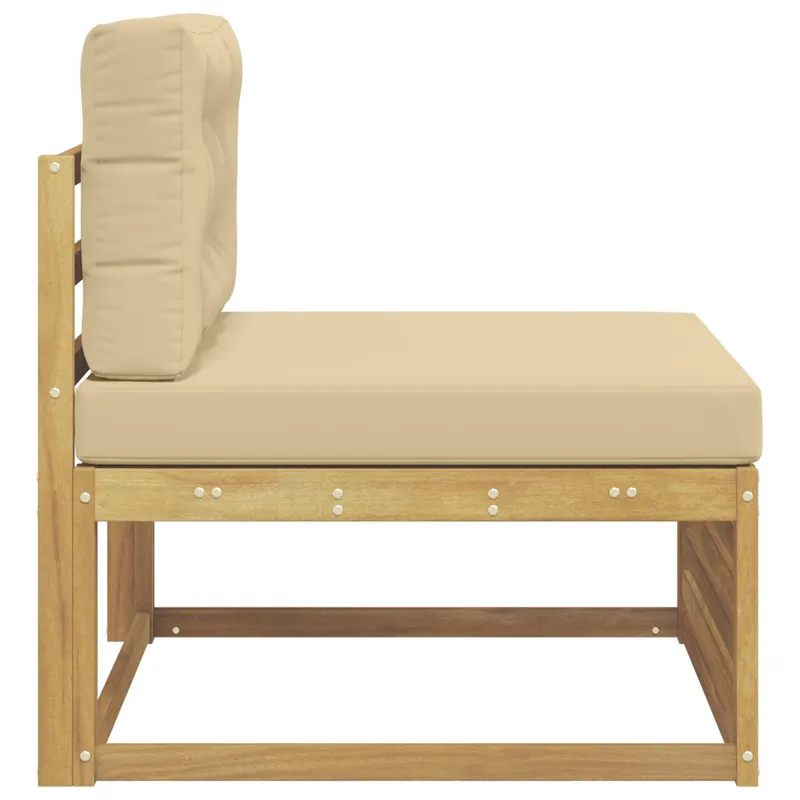 Lauko Vidurinis Sofa Kietos akacijos mediena Balta