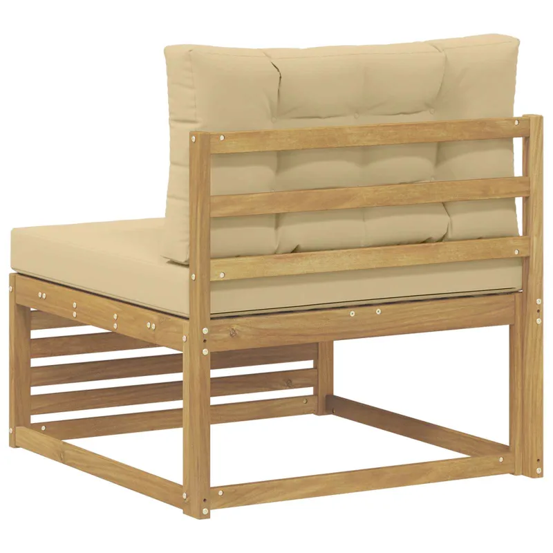 Lauko Vidurinis Sofa Kietos akacijos mediena Balta