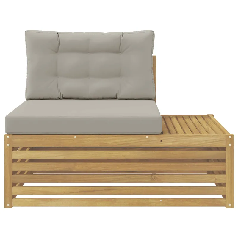 Lauko galinė sofa su pagalve Balta 115 x 83 x 73 cm