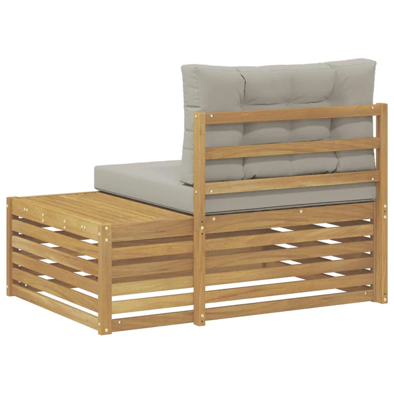 Lauko galinė sofa su pagalve Balta 115 x 83 x 73 cm