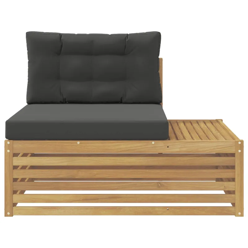 Lauko galinė sofa su pagalve Balta 115 x 83 x 73 cm