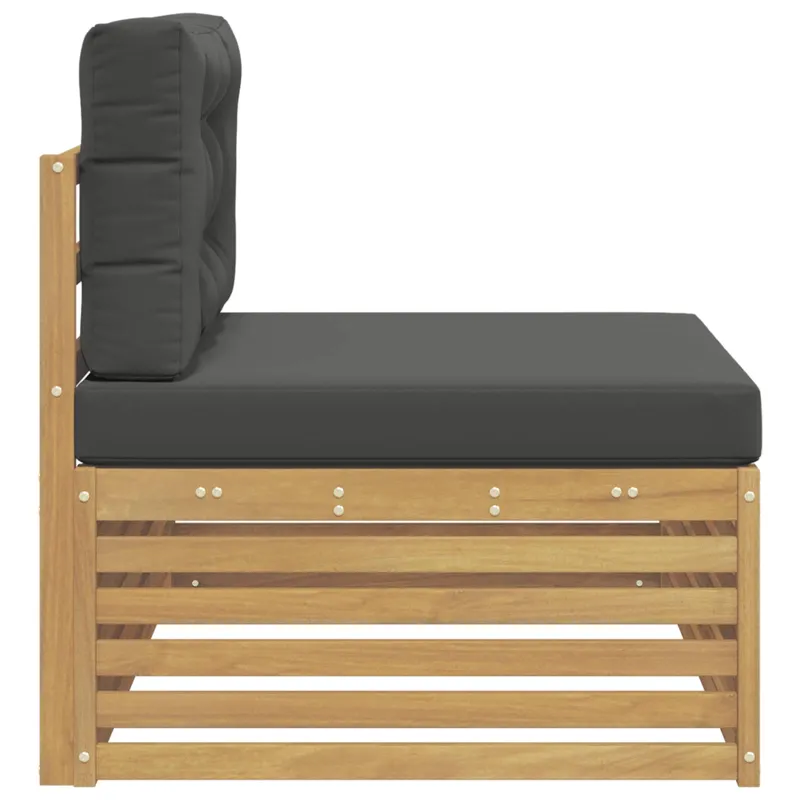 Lauko galinė sofa su pagalve Balta 115 x 83 x 73 cm