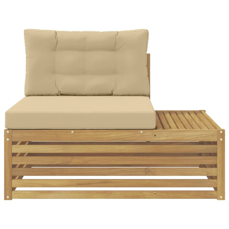 Lauko galinė sofa su pagalve Balta 115 x 83 x 73 cm