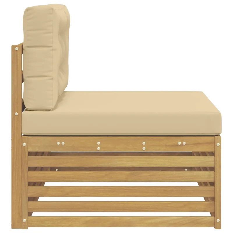 Lauko galinė sofa su pagalve Balta 115 x 83 x 73 cm