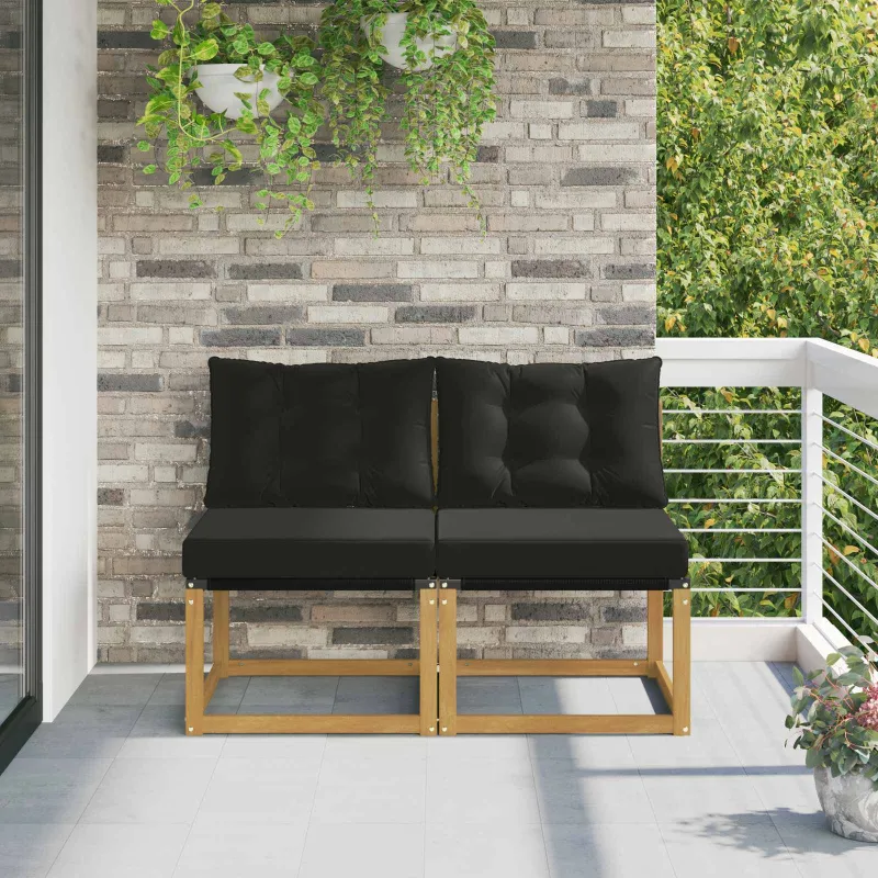 2 Vienetas Lauko Vidurinis Sofa