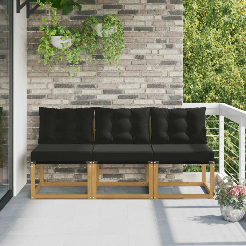 3 Vienetas Lauko Vidurinis Sofa
