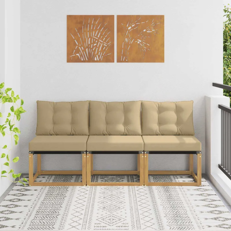 3 Vienetas Lauko Vidurinis Sofa