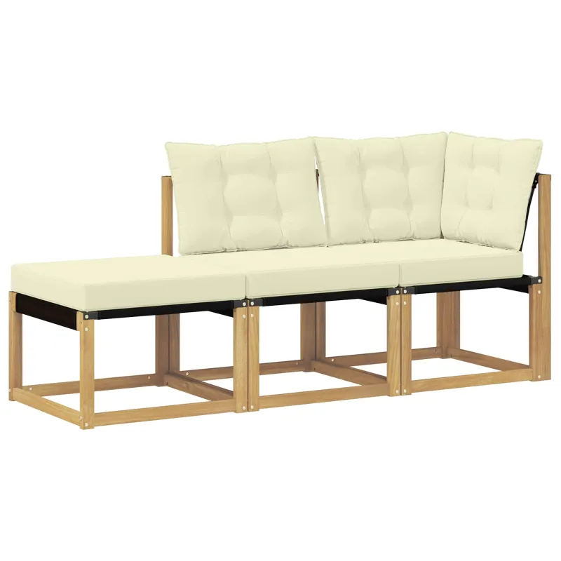 Sekcija sofa vienetai su pagalve 3 Vienetas Balta