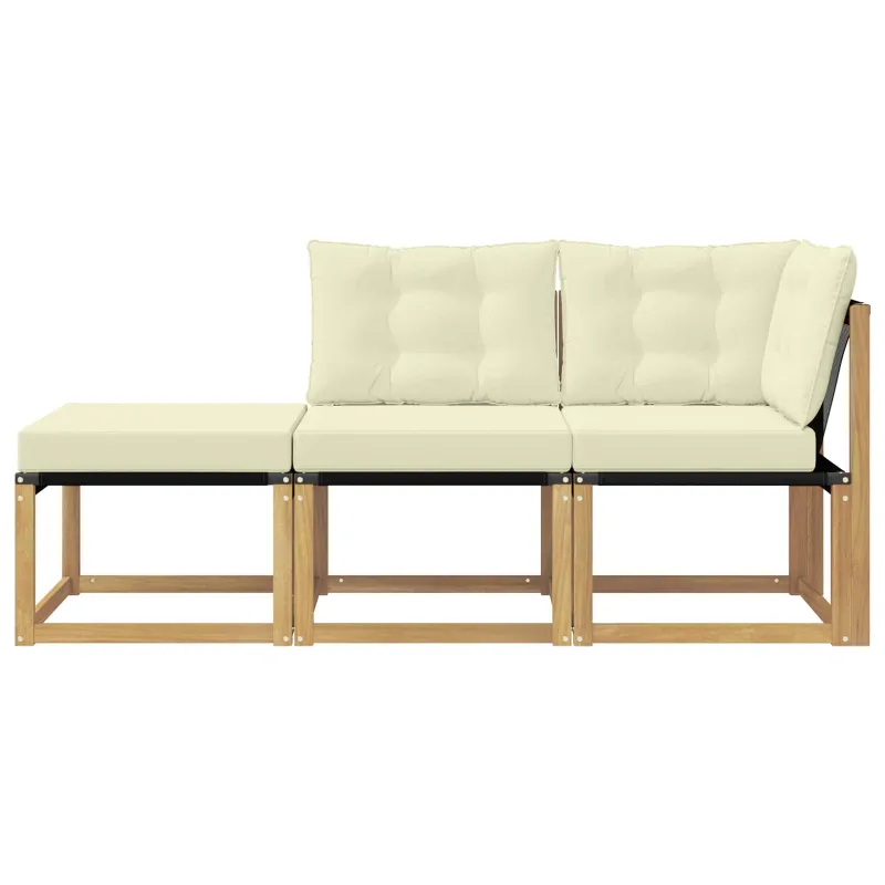 Sekcija sofa vienetai su pagalve 3 Vienetas Balta