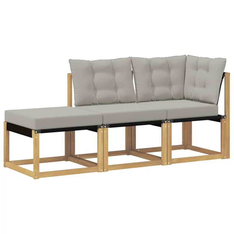 Sekcija sofa vienetai su pagalve 3 Vienetas Balta