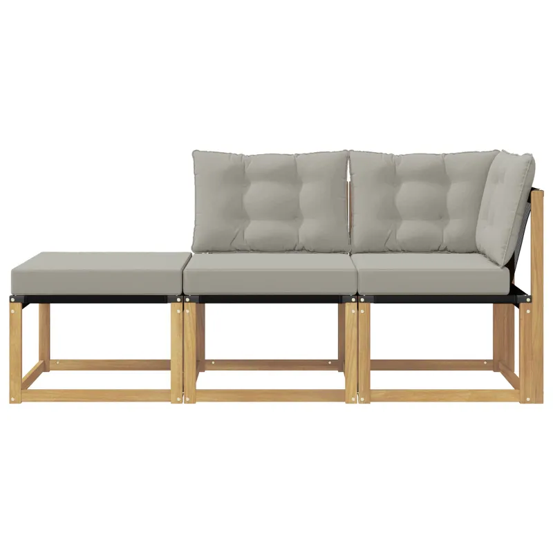Sekcija sofa vienetai su pagalve 3 Vienetas Balta