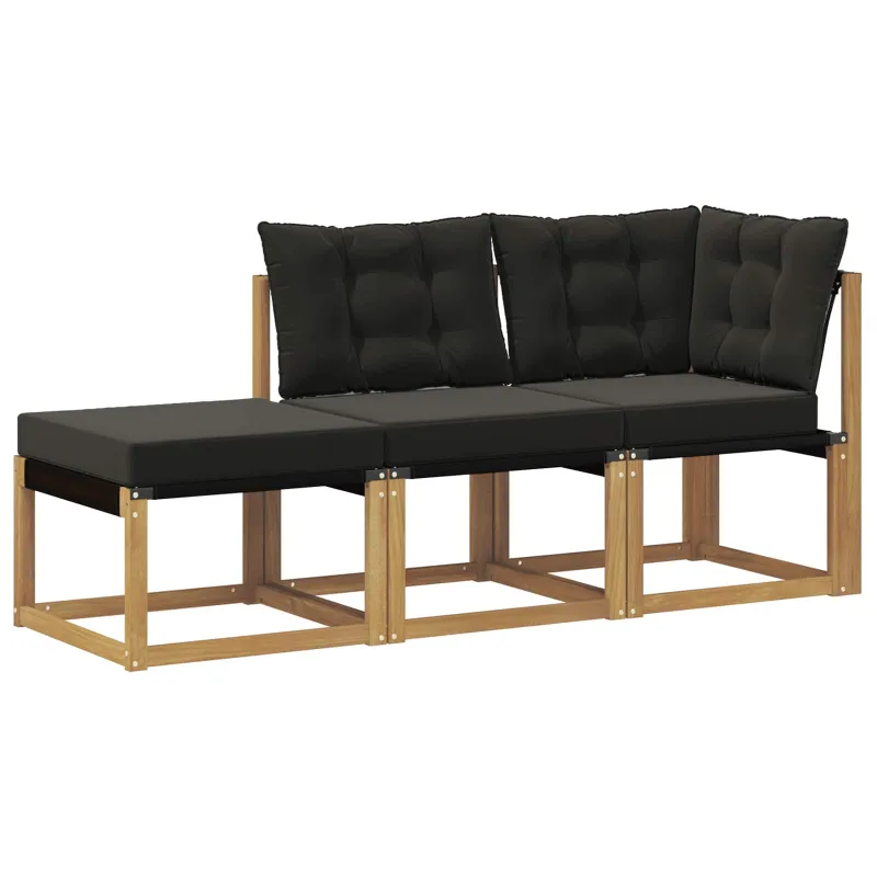 Sekcija sofa vienetai su pagalve 3 Vienetas Balta