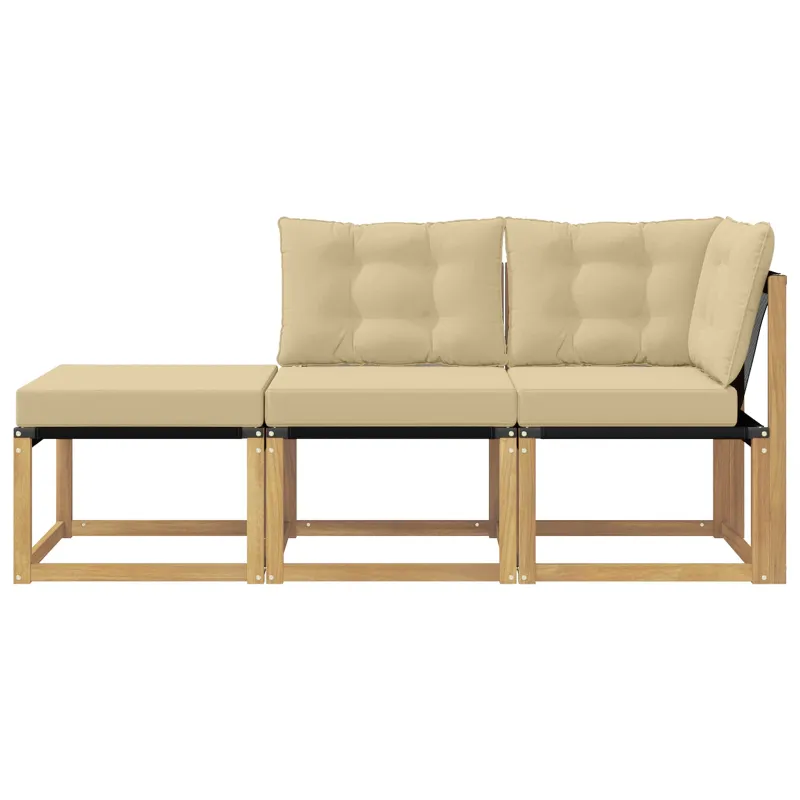 Sekcija sofa vienetai su pagalve 3 Vienetas Balta
