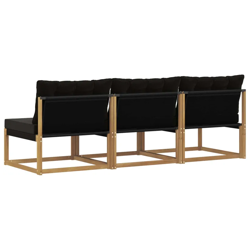 Lauko Vidurinis Sofa Kietasis akacijos medis ir Textilene Balta