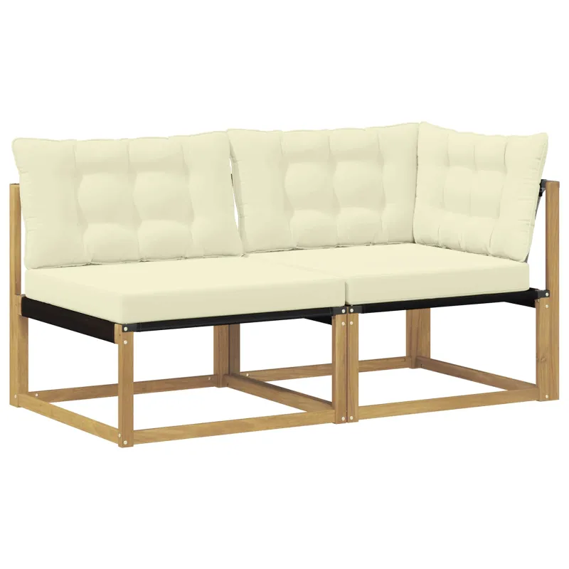 Sekcija sofa vienetai su pagalve Balta 162,5 x 83 x 73 cm