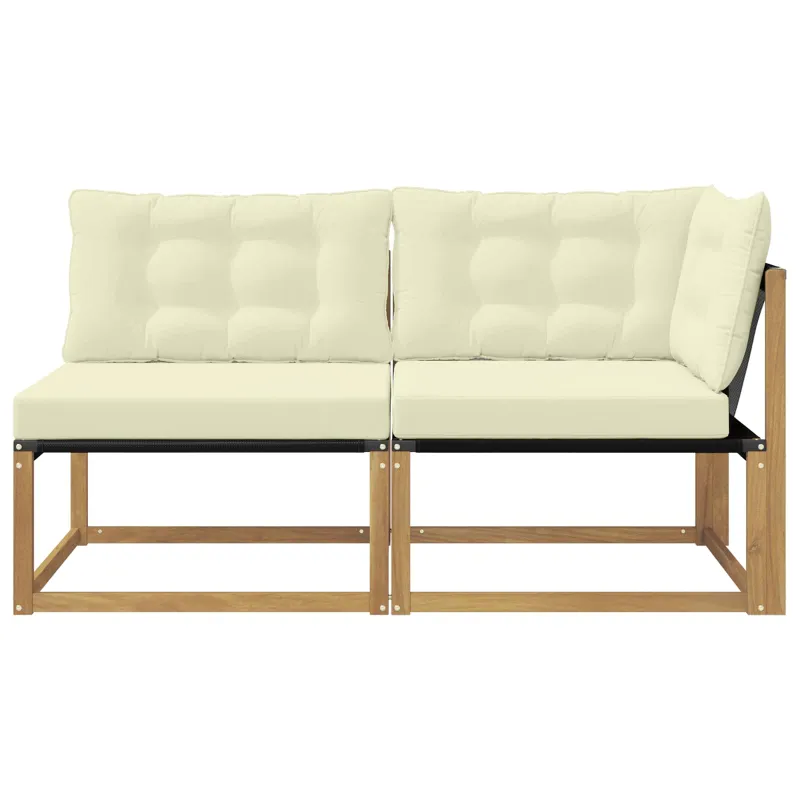 Sekcija sofa vienetai su pagalve Balta 162,5 x 83 x 73 cm