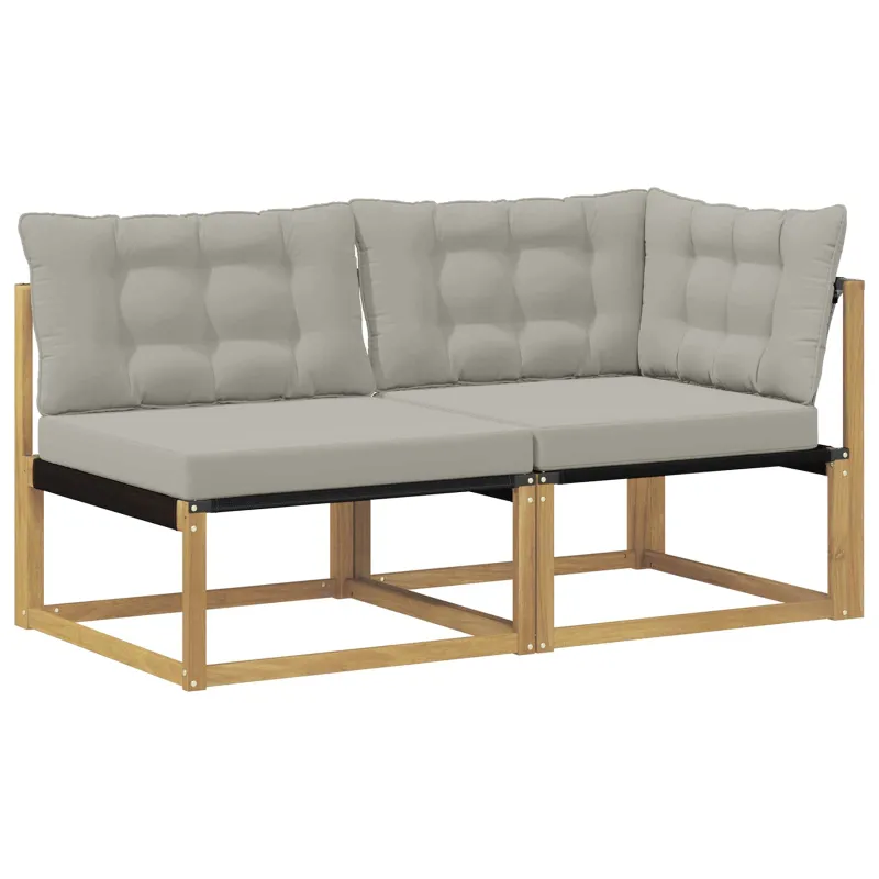 Sekcija sofa vienetai su pagalve Balta 162,5 x 83 x 73 cm