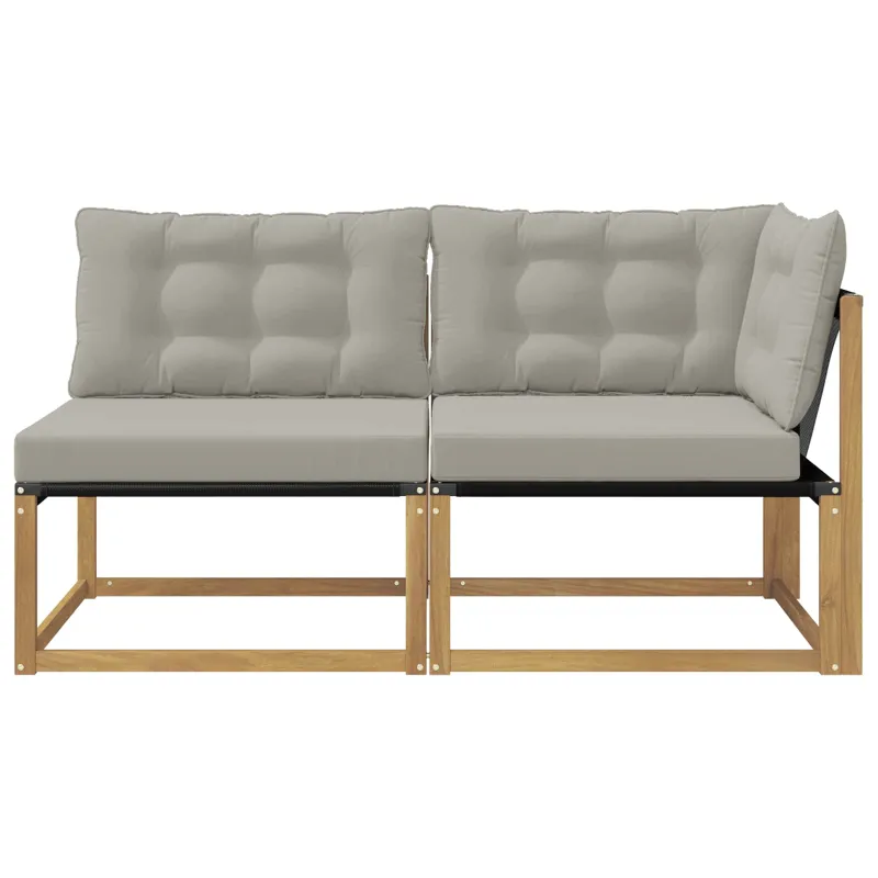 Sekcija sofa vienetai su pagalve Balta 162,5 x 83 x 73 cm