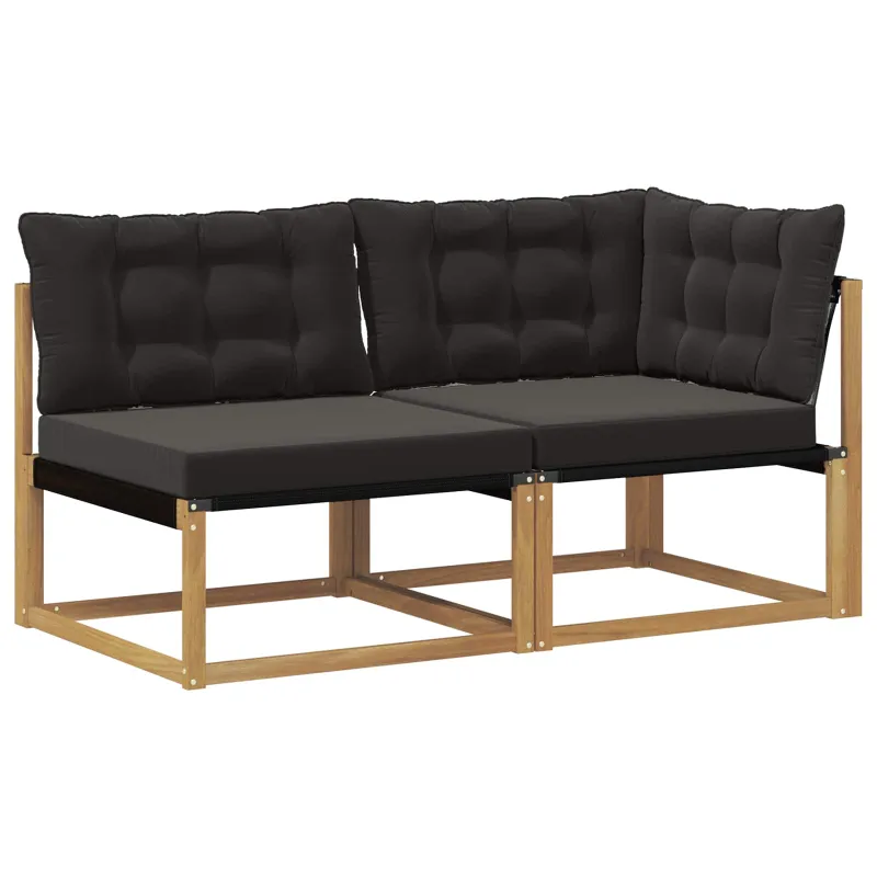 Sekcija sofa vienetai su pagalve Balta 162,5 x 83 x 73 cm
