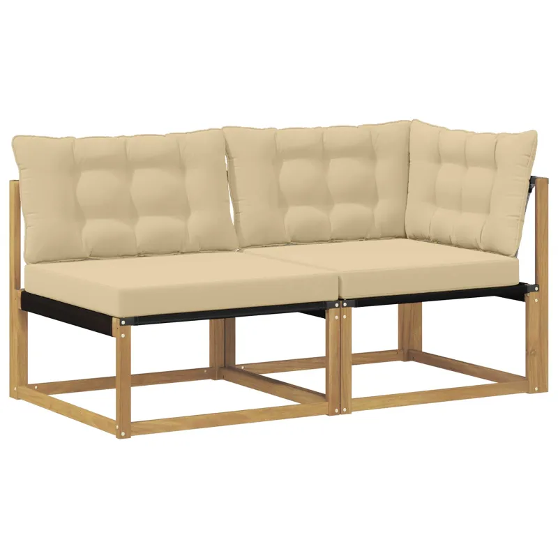 Sekcija sofa vienetai su pagalve Balta 162,5 x 83 x 73 cm