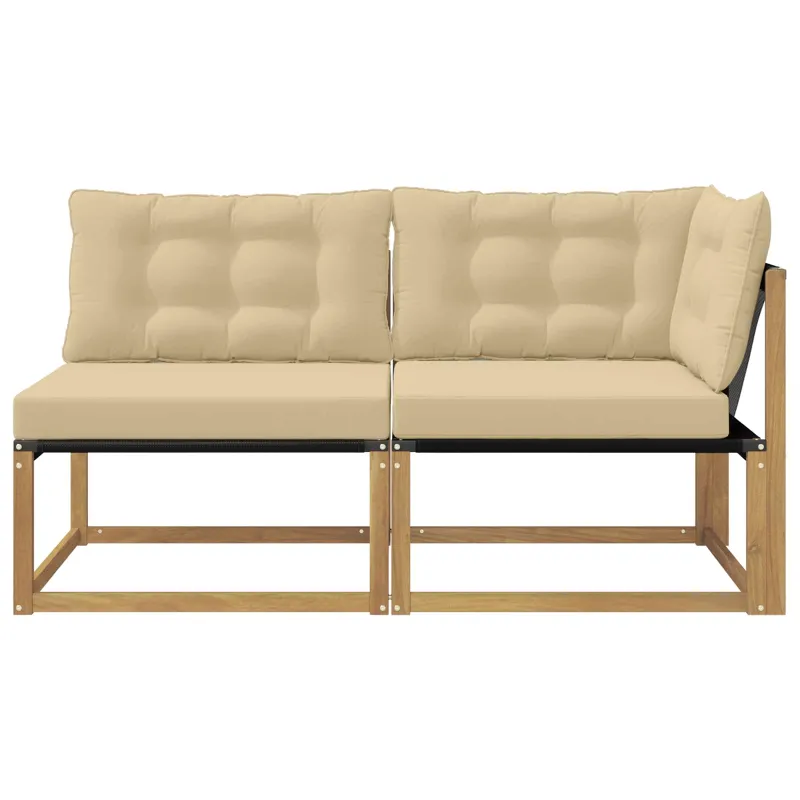 Sekcija sofa vienetai su pagalve Balta 162,5 x 83 x 73 cm