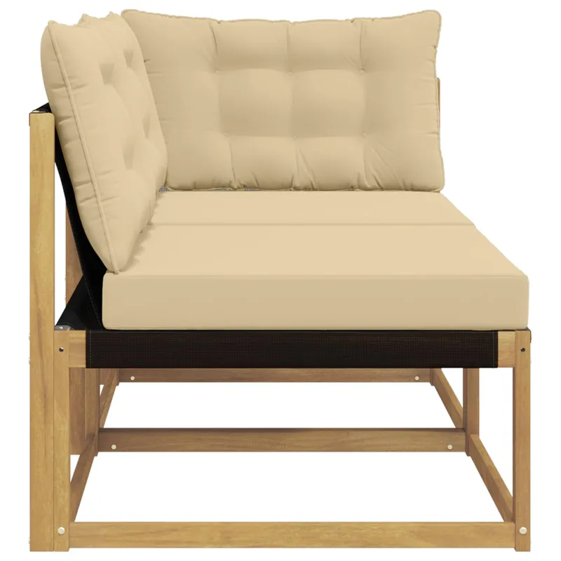 Sekcija sofa vienetai su pagalve Balta 162,5 x 83 x 73 cm