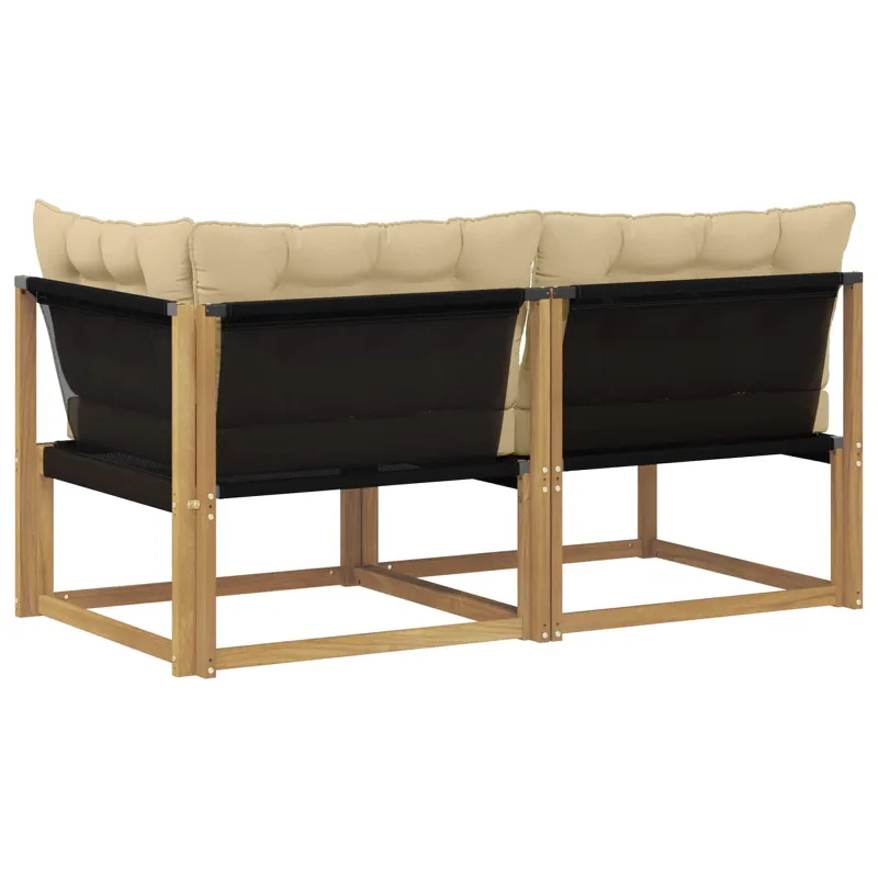 Sekcija sofa vienetai su pagalve Balta 162,5 x 83 x 73 cm