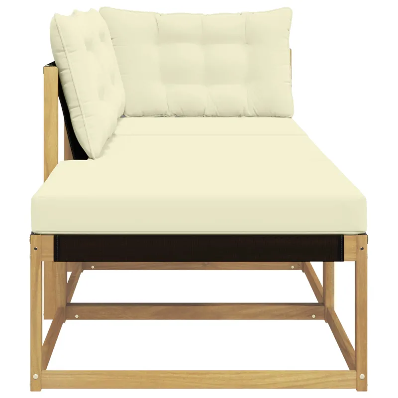Sekcija sofa vienetai su pagalve Balta 241,5 x 83 x 73 cm