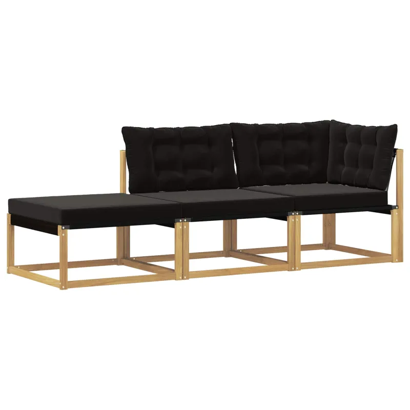 Sekcija sofa vienetai su pagalve Balta 241,5 x 83 x 73 cm