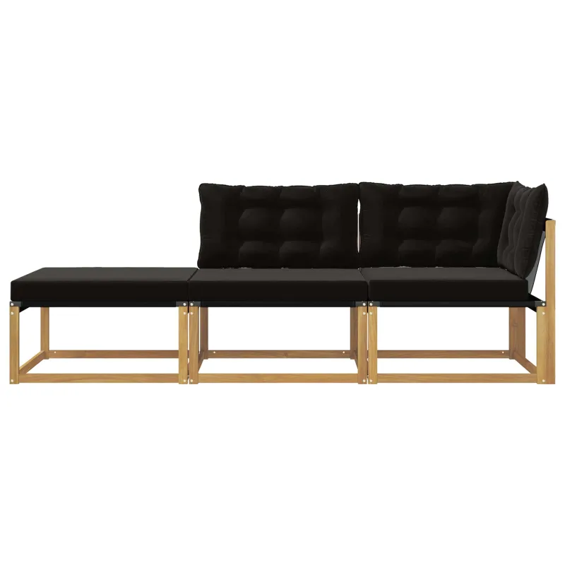 Sekcija sofa vienetai su pagalve Balta 241,5 x 83 x 73 cm