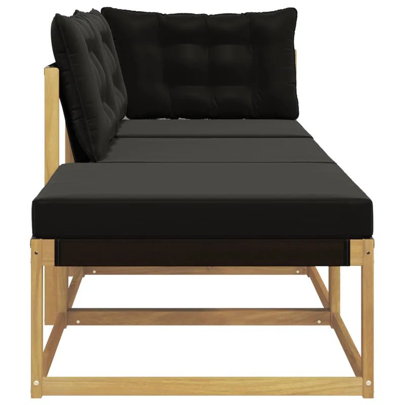 Sekcija sofa vienetai su pagalve Balta 241,5 x 83 x 73 cm
