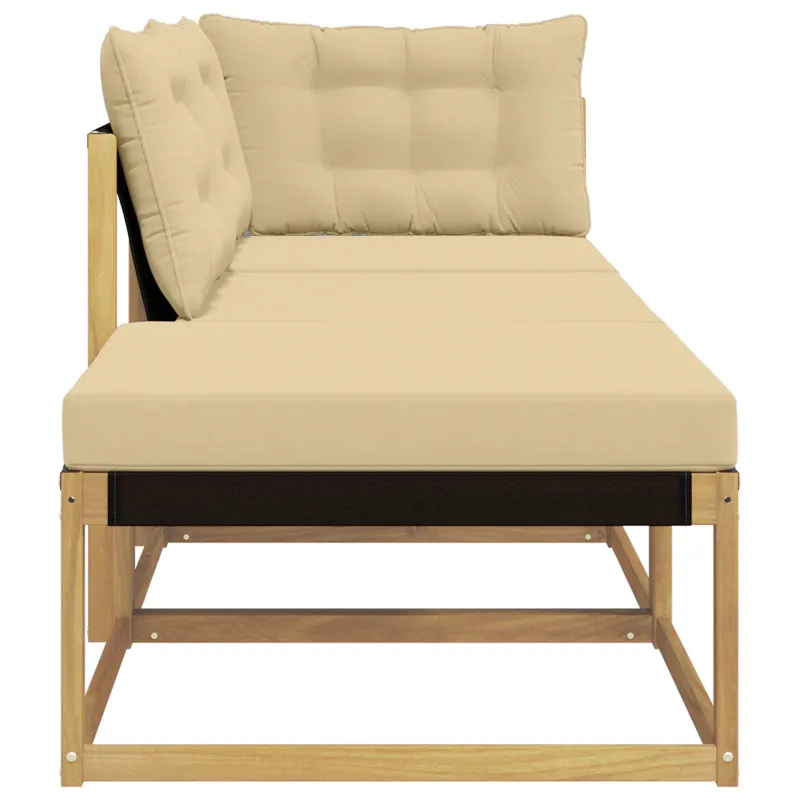 Sekcija sofa vienetai su pagalve Balta 241,5 x 83 x 73 cm